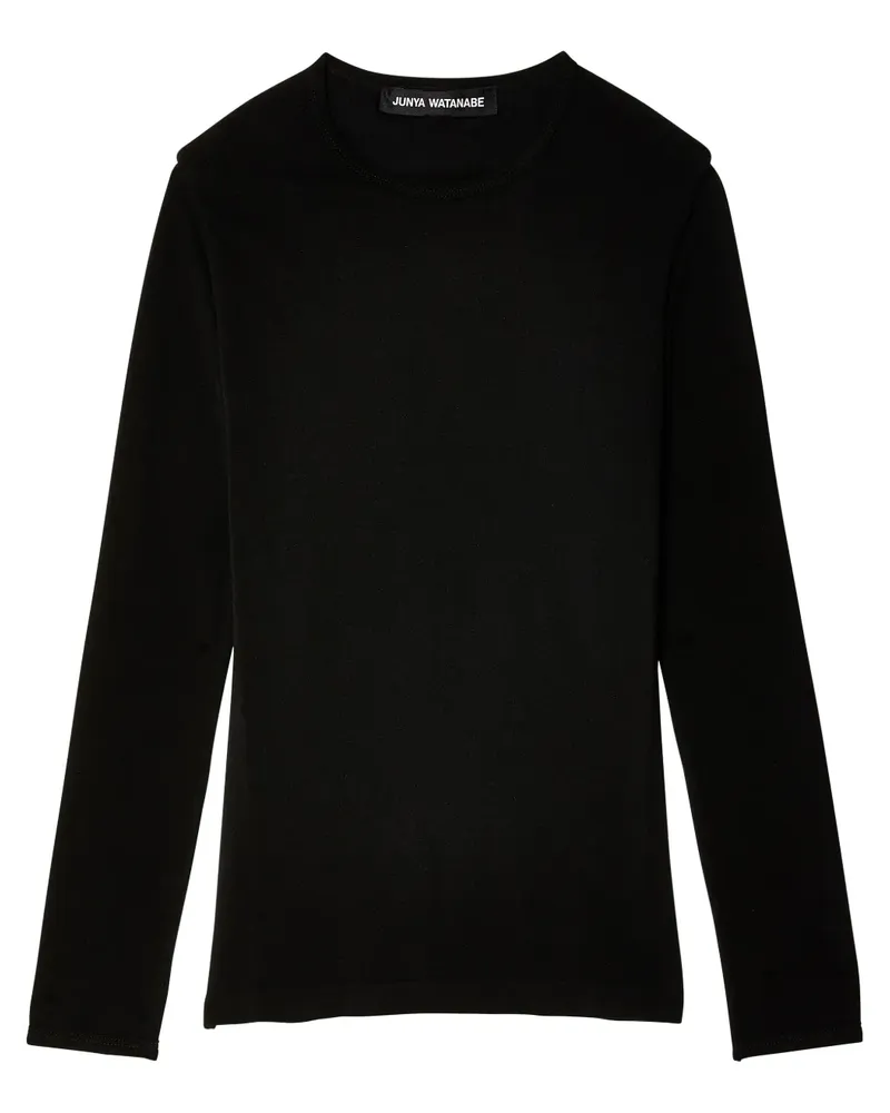 Junya Watanabe Klassisches Langarmshirt - Schwarz Schwarz