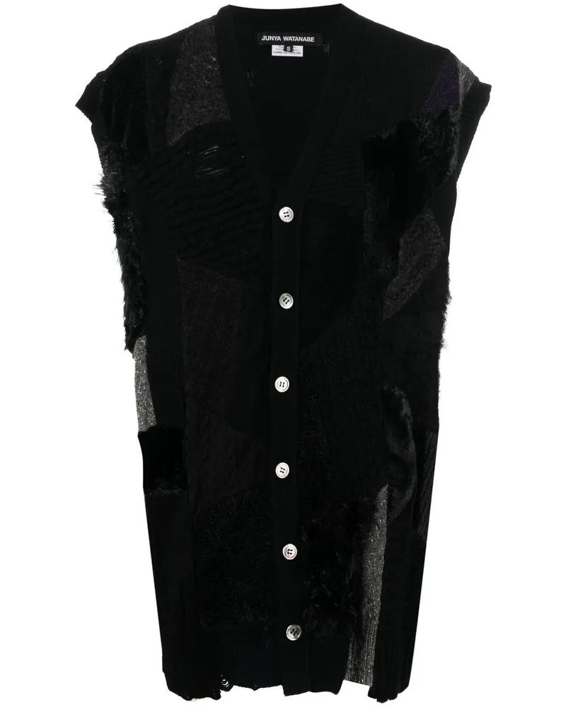 Junya Watanabe Gestricktes Top - Schwarz Schwarz