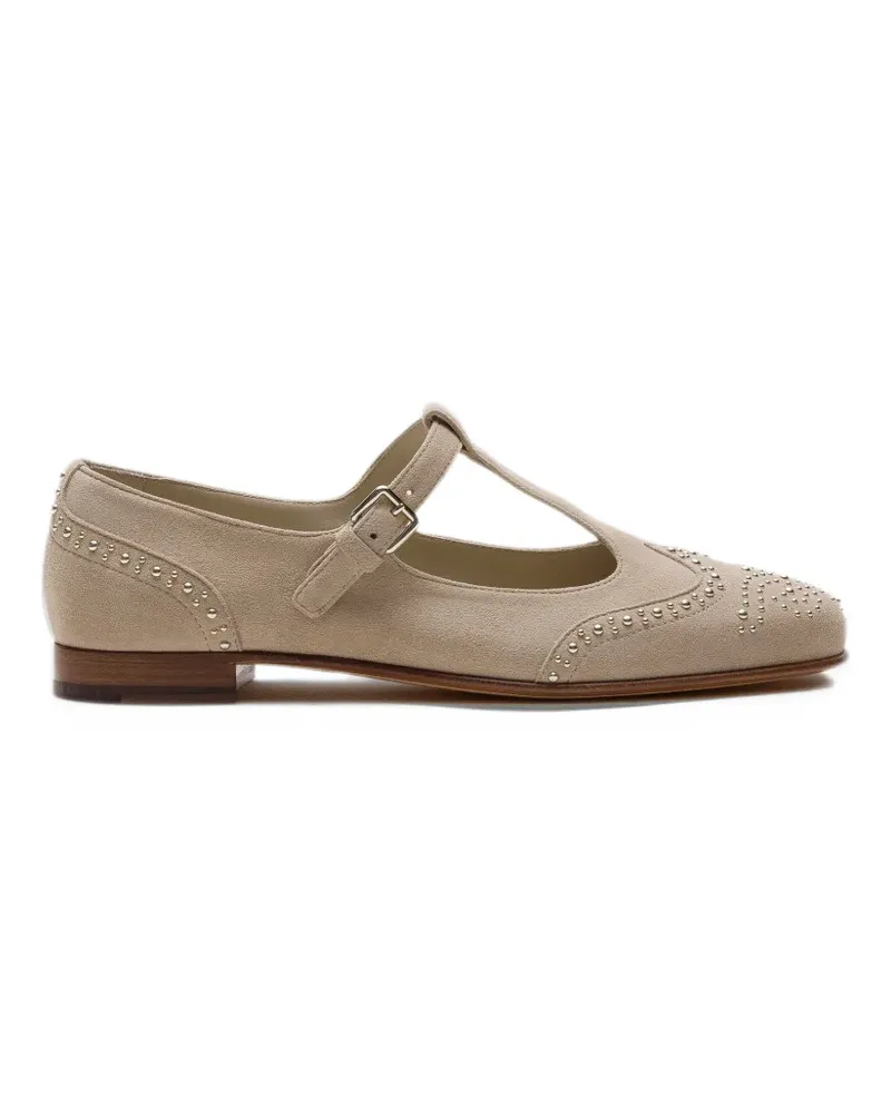 Church's Opal Met suede Mary Jane ballet flats - Nude Nude