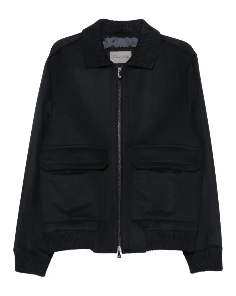 Corneliani Jacke mit Reißverschluss - Blau Blau