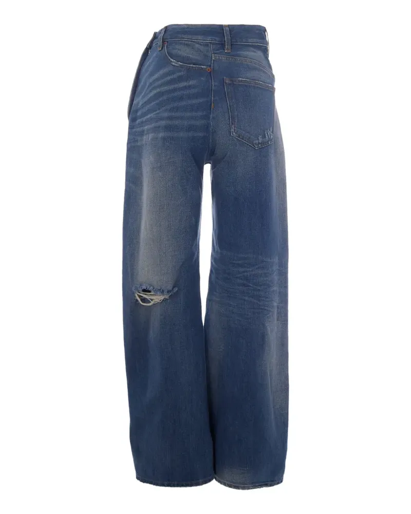 Maison Margiela distressed wide-leg jeans - Blau Blau