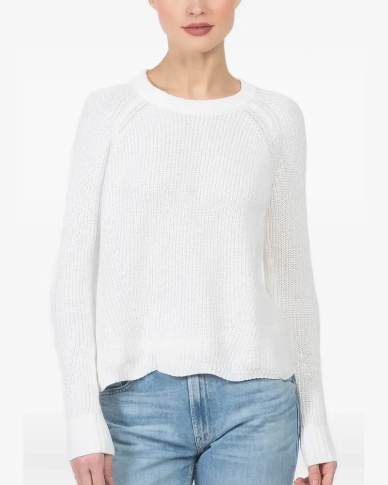 Autumn Cashmere knitted crew-neck sweater - Weiß Weiß