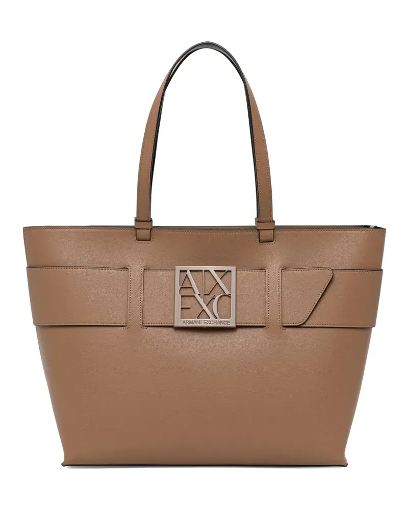 Armani Exchange monogram tote bag - Braun Braun