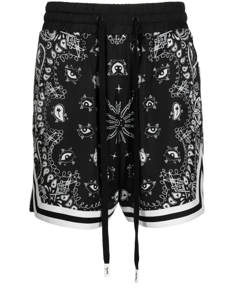 Haculla Sport-Shorts mit Paisley-Print - Schwarz Schwarz