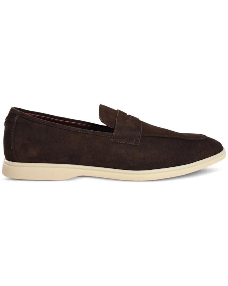 Bougeotte Loafer mit Logo-Applikation - Braun Braun
