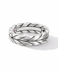 David Yurman Chevron Ring aus Sterlingsilber Silber