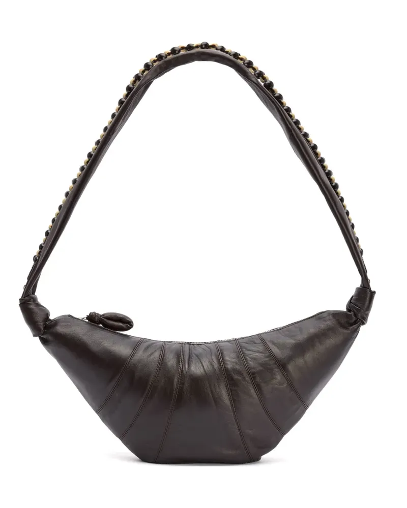 Christophe Lemaire Mittelgroße Croissant Schultertasche - Braun Braun