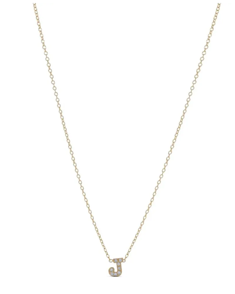 ZOË CHICCO 14kt Gelbgoldhalskette mit Diamanten Gold