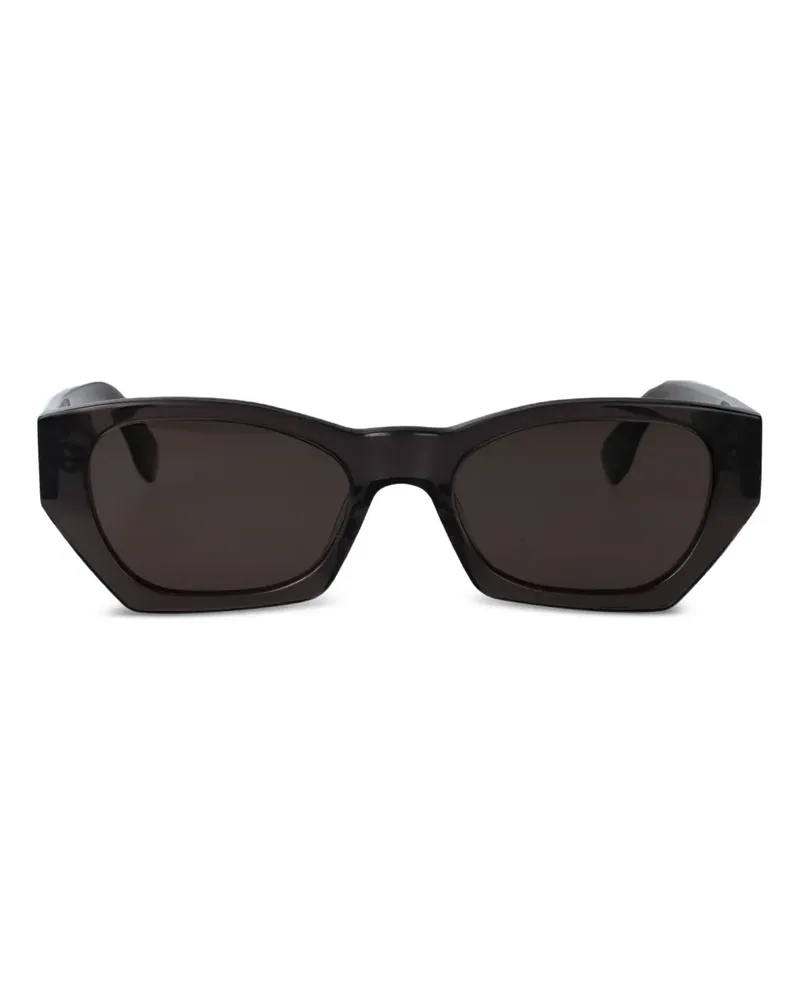 RETROSUPERFUTURE Sonnenbrille mit eckigem Gestell - Schwarz Schwarz