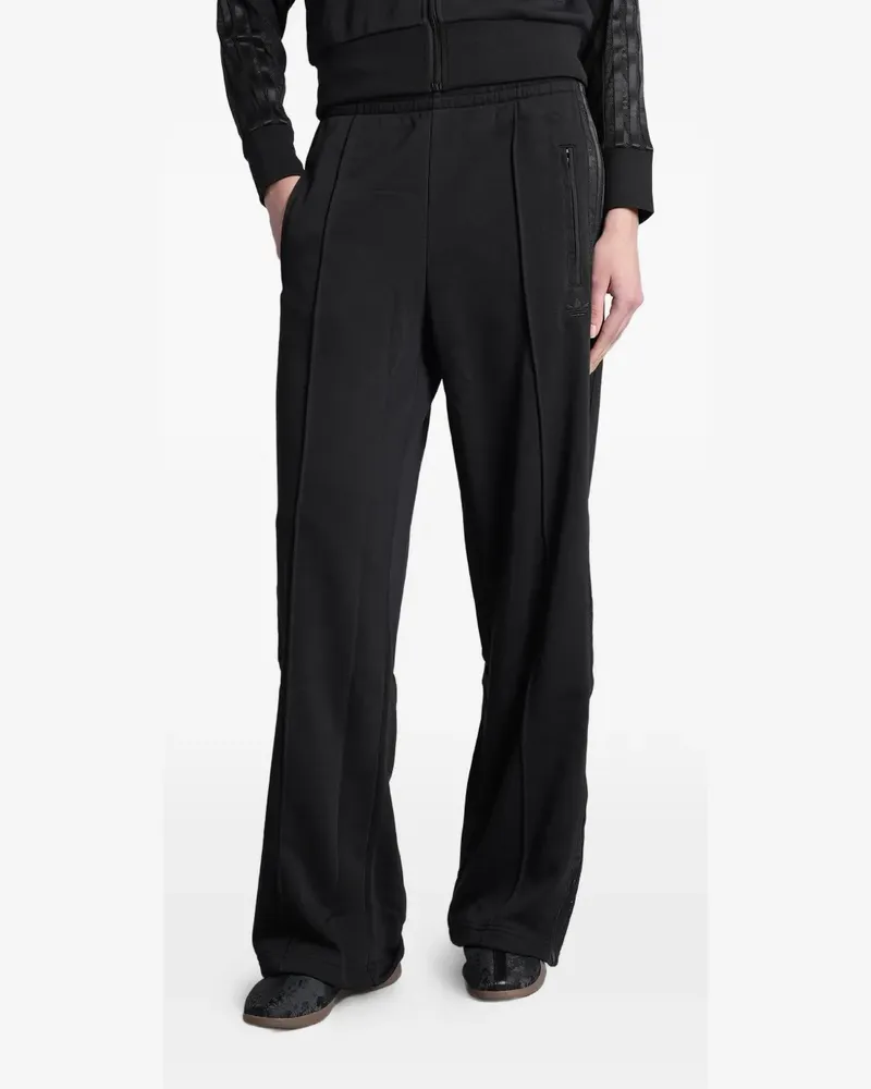 adidas Firebird lace-panelled track pants - Schwarz Schwarz