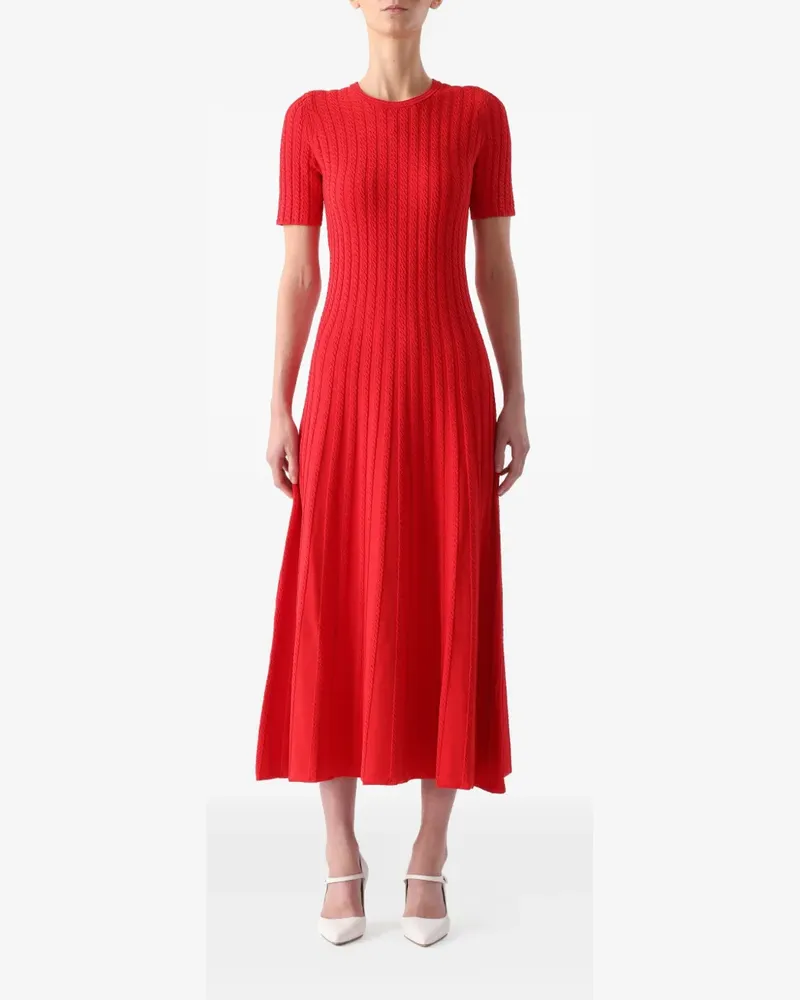 Jason Wu Midikleid mit kurzen Ärmeln - Rot Rot