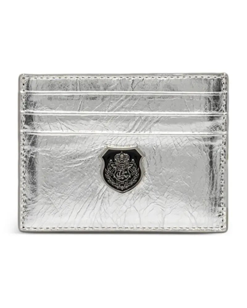 The Kooples Kartenetui mit Wappendetail - Silber Silber