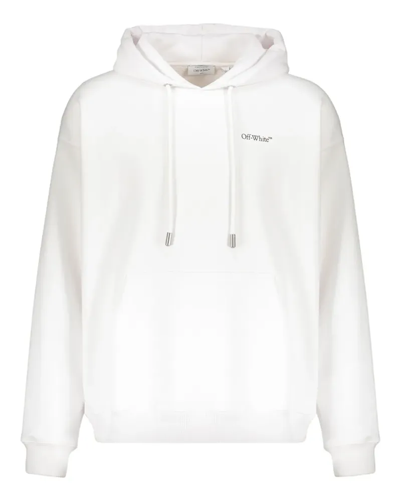 OFF-WHITE drawstring hoodie - Weiß Weiß