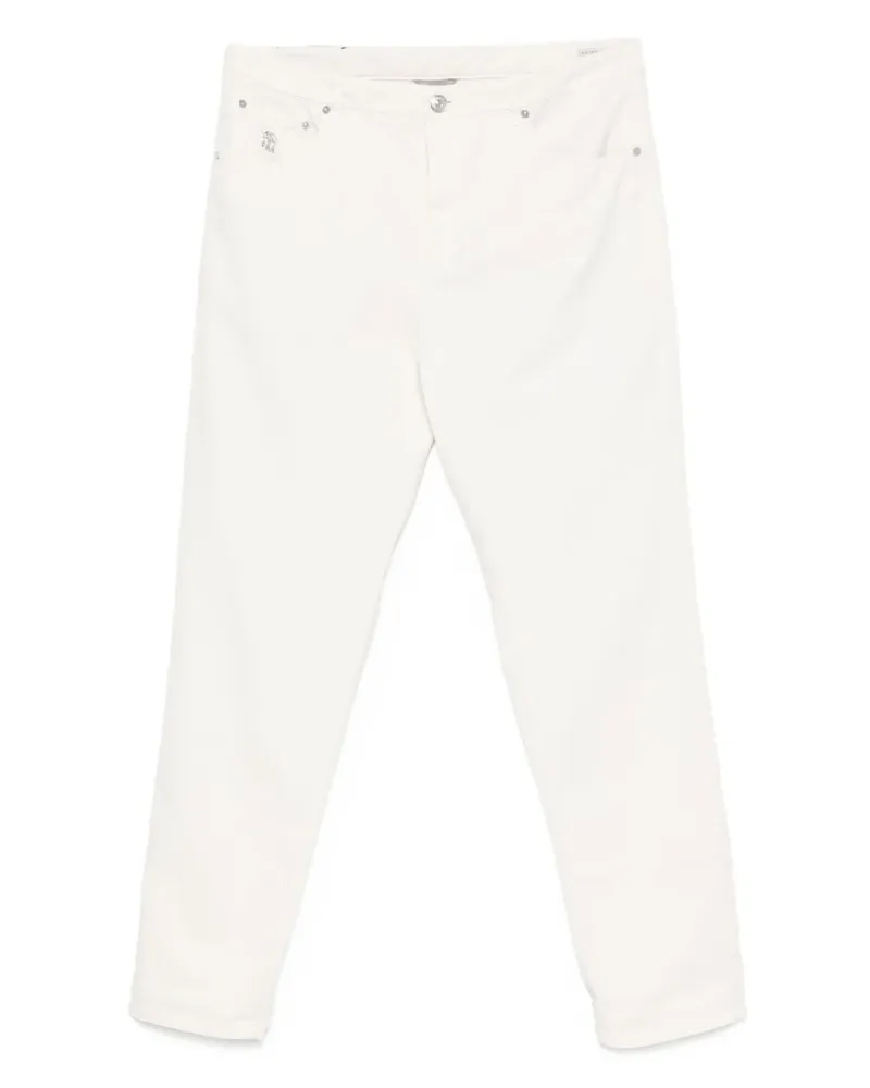 Brunello Cucinelli Hose mit geradem Bein - Weiß Weiß