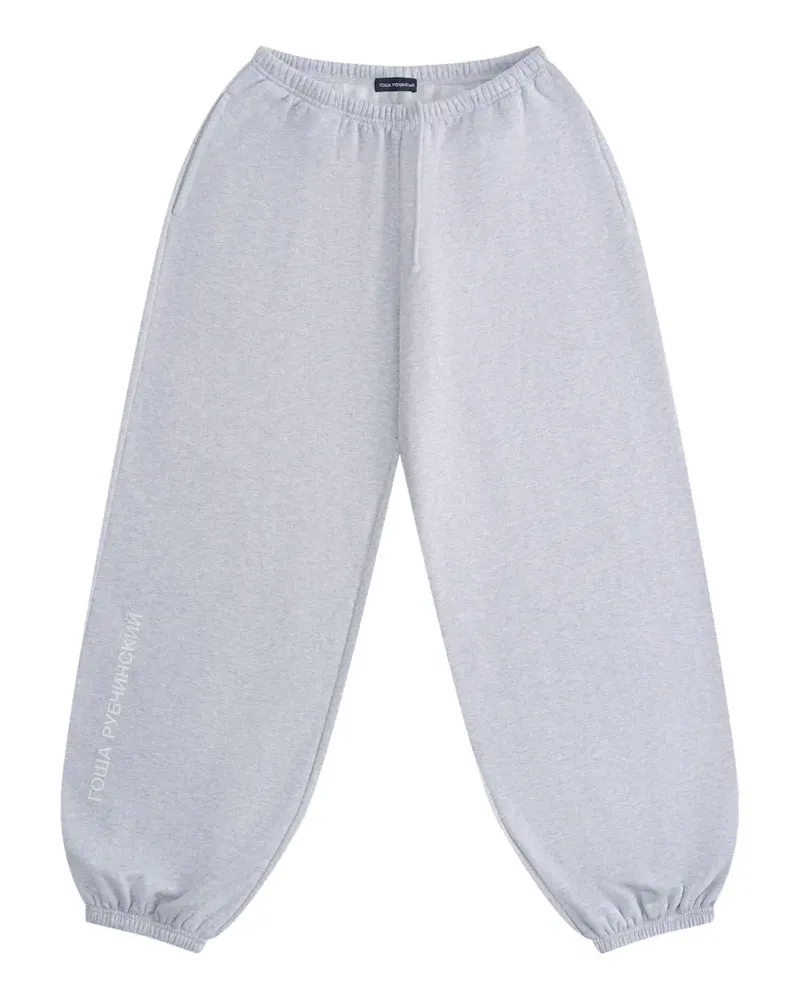 Gosha Rubchinskiy logo-print track pants - Grau Grau