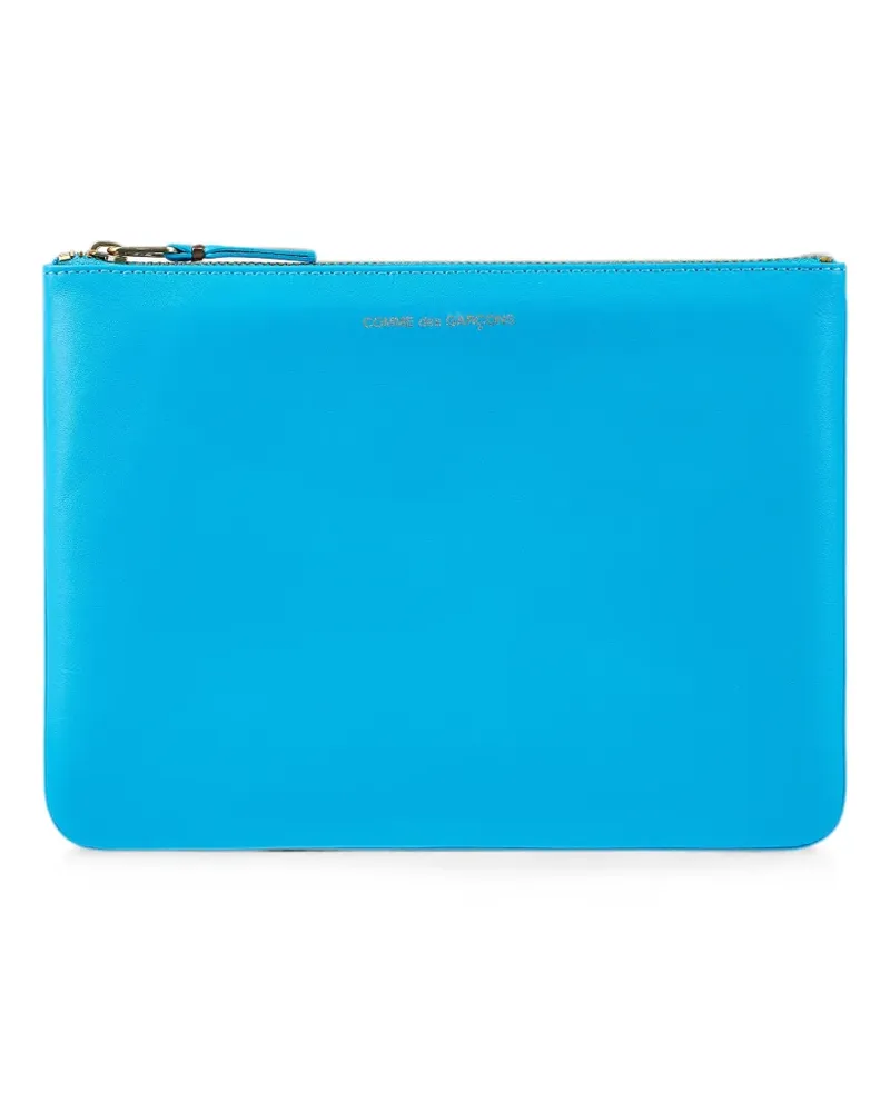 Comme des Garçons Portemonnaie aus Leder - Blau Blau