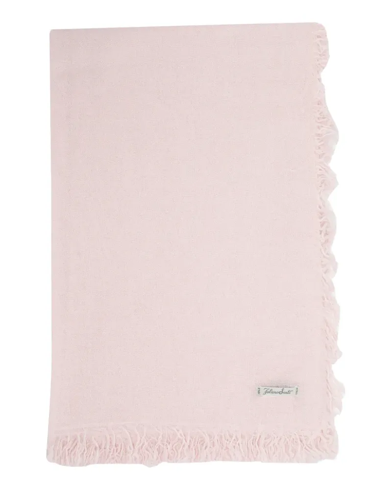 Faliero Sarti logo-detail scarf - Rosa Rosa