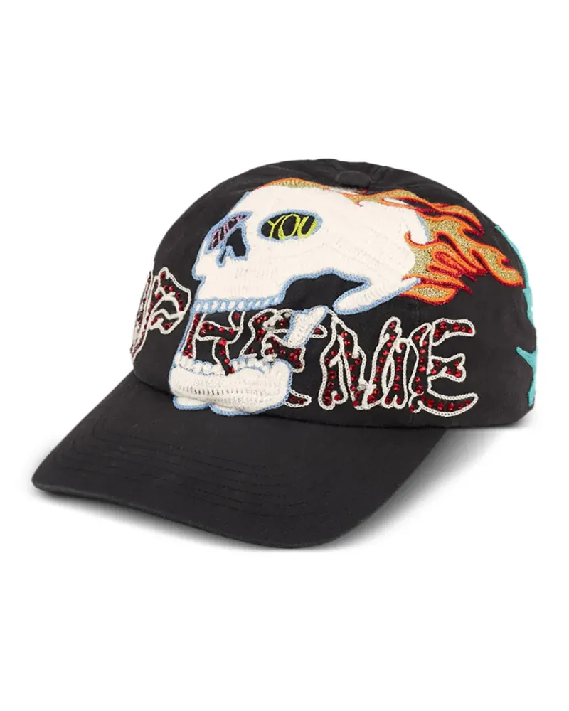 Supreme Being WFST Baseballkappe mit 6 Einsätzen - Schwarz Schwarz