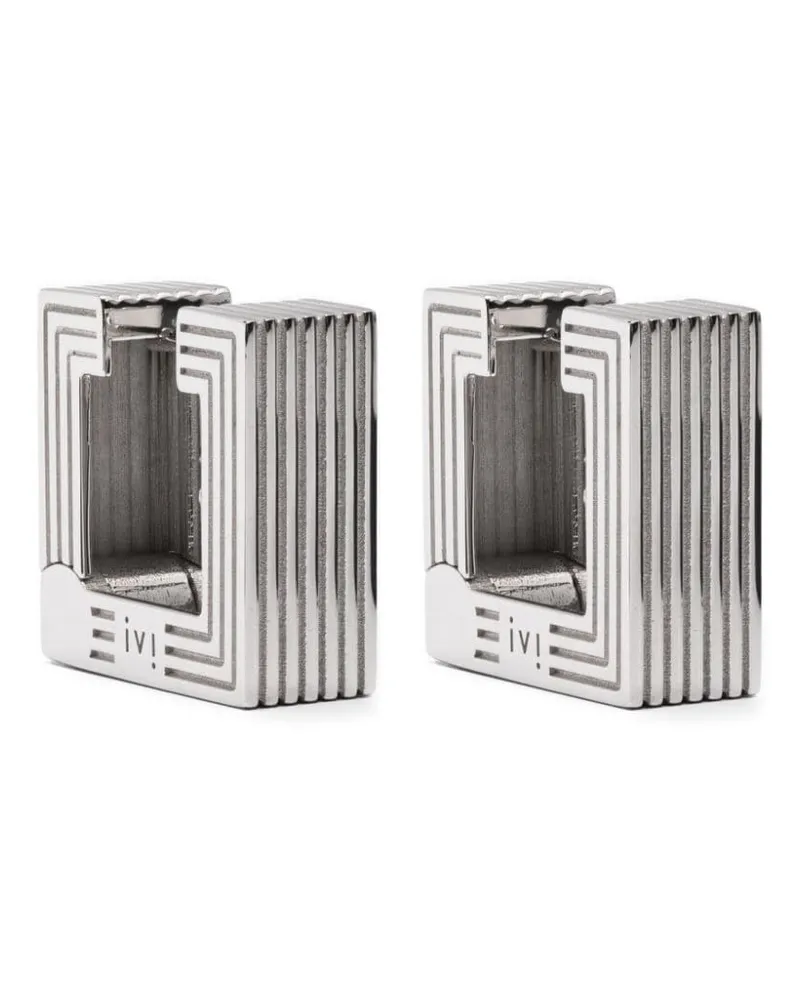 IVI Collection Aurelia Creolen mit Prägung - Silber Silber