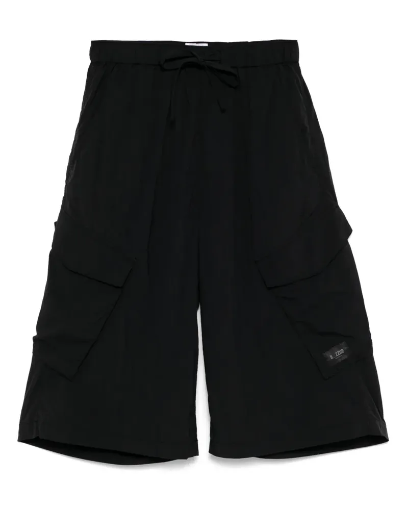 Izzue Klassische Cargo-Shorts - Schwarz Schwarz