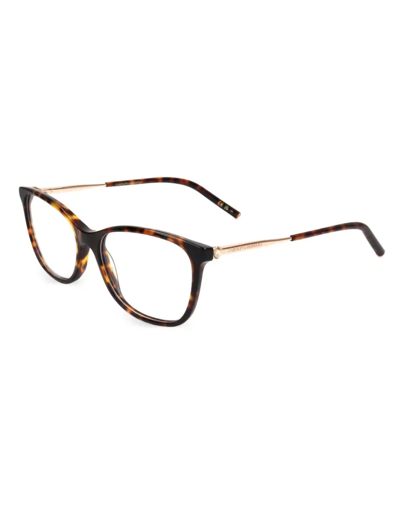 Carolina Herrera New York Cat-Eye-Brille in Schildpattoptik - Braun Braun