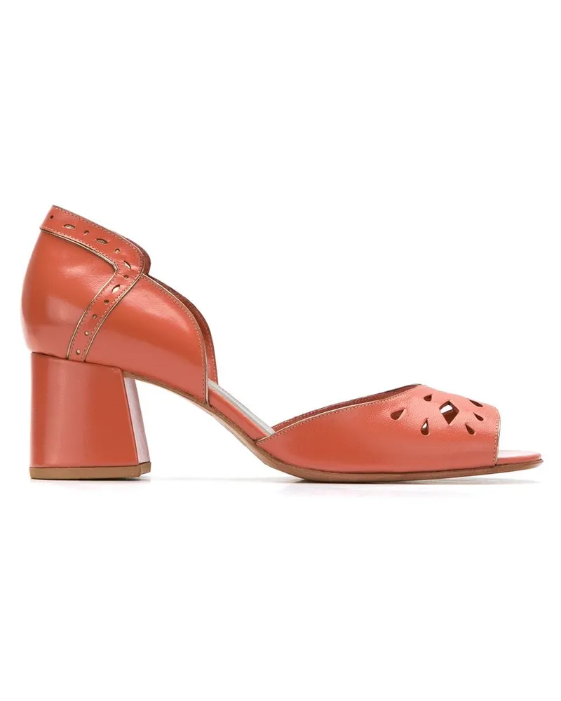 Sarah Chofakian Pumps aus Leder Braun