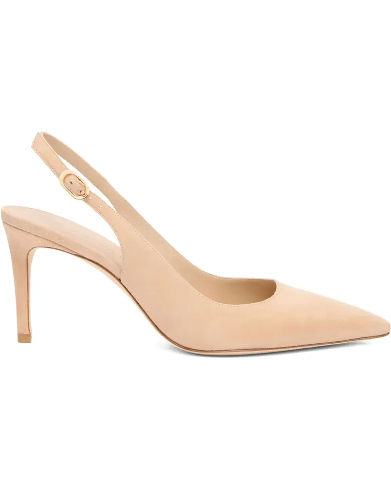 Stuart Weitzman Stuart Power Pumps mit spitzer Kappe 75mm - Nude Nude