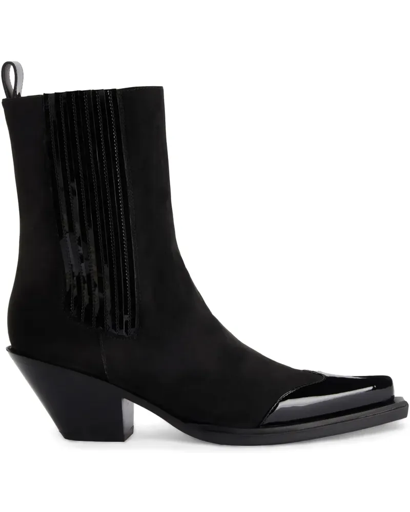 Alexandre Vauthier Knöchelhohe Wildlederstiefel - Schwarz Schwarz