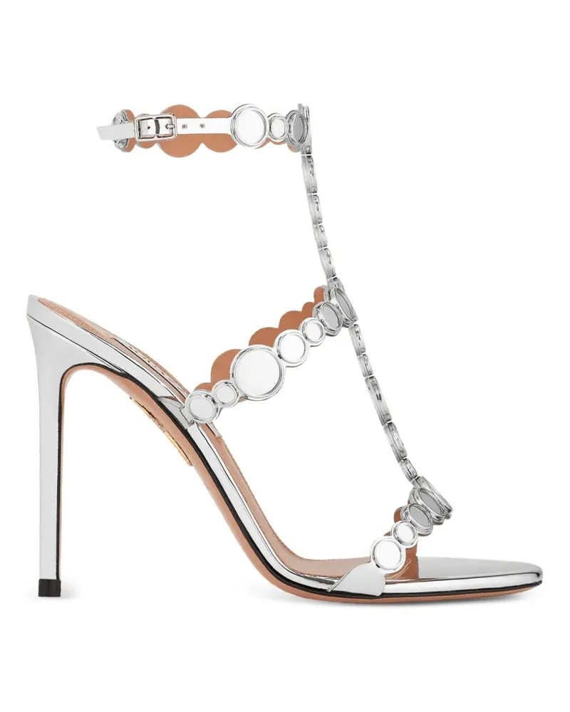 Aquazzura Cha Cha Sandalen mit Kristallen - Silber Silber