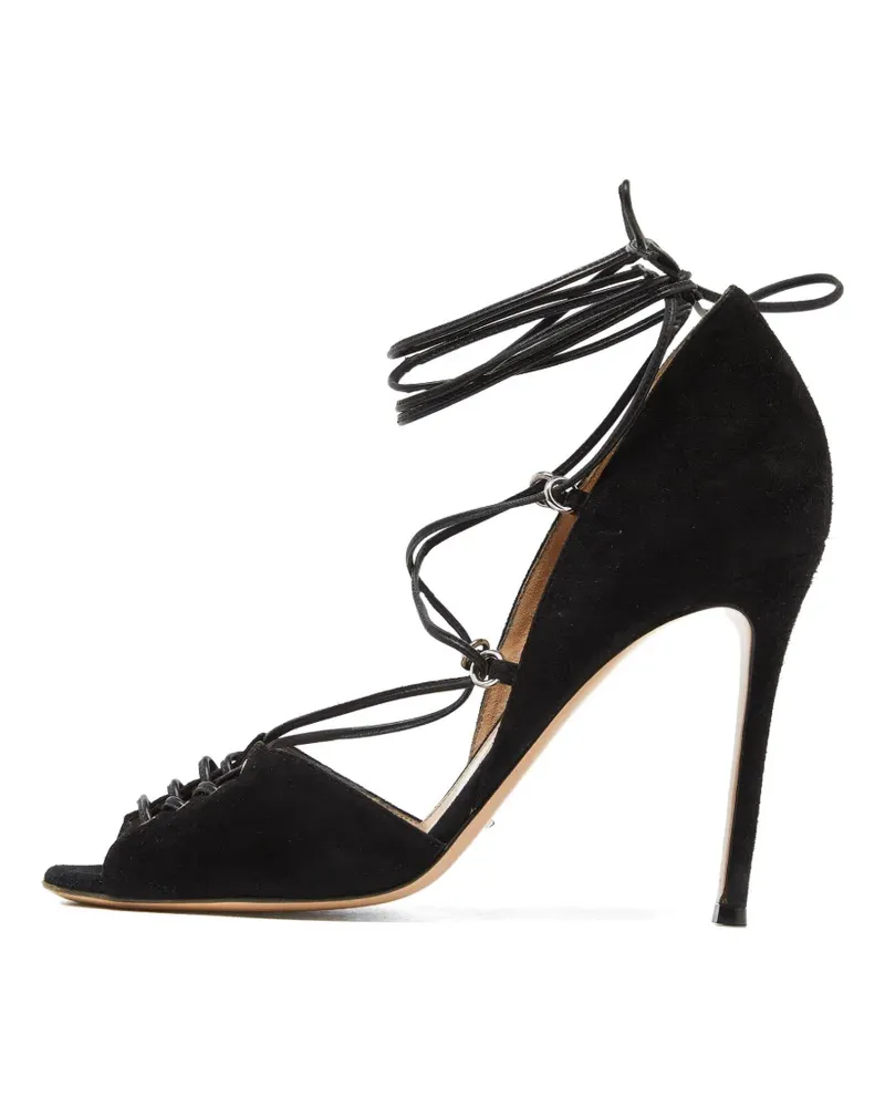 Gianvito Rossi Sandalen aus Wildleder - Schwarz Schwarz