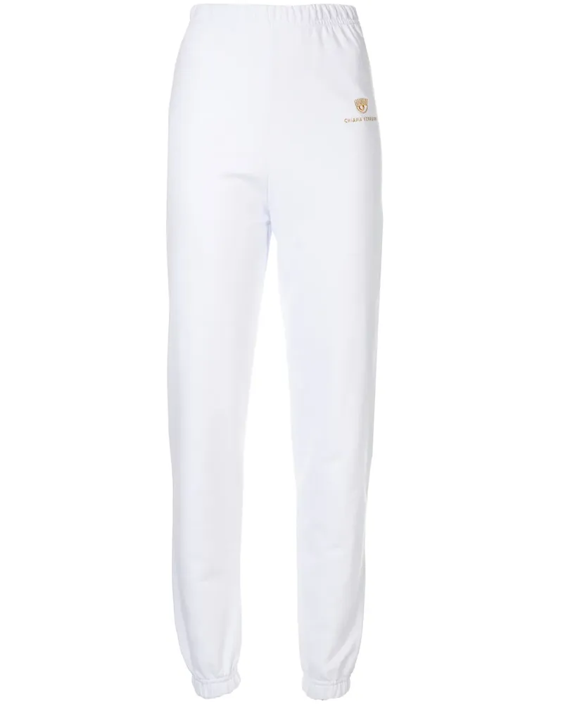 Chiara Ferragni Jogginghose mit Logo-Print - Weiß Weiß
