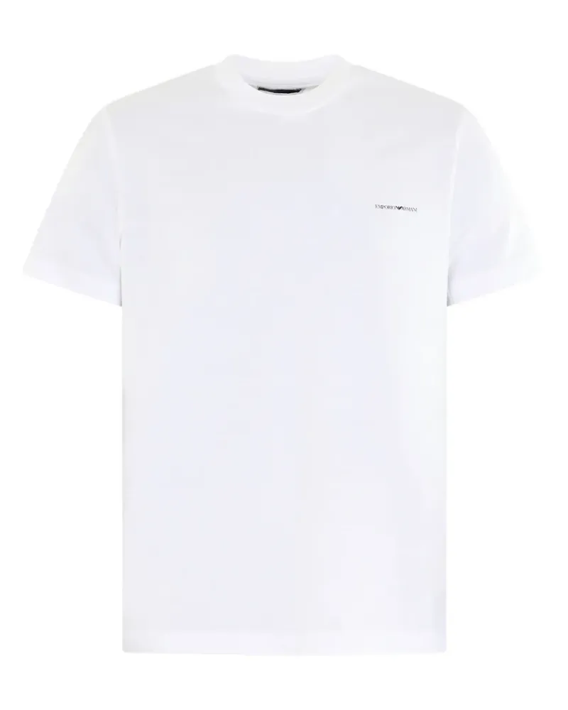 Emporio Armani T-Shirt mit Logo-Print - Weiß Weiß