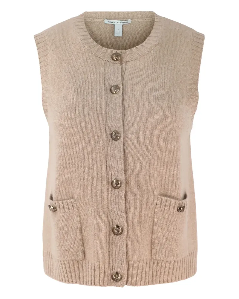 Autumn Cashmere Geknöpfter Cardigan mit Taschen - Braun Braun