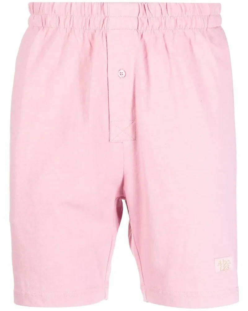 Abc. Lounge-Shorts mit Logo-Print - Rosa Rosa
