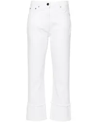 Semicouture Klassische Cropped-Jeans Weiß