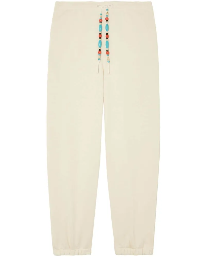 Alanui Tapered-Hose mit Perlenverzierung - Nude Nude