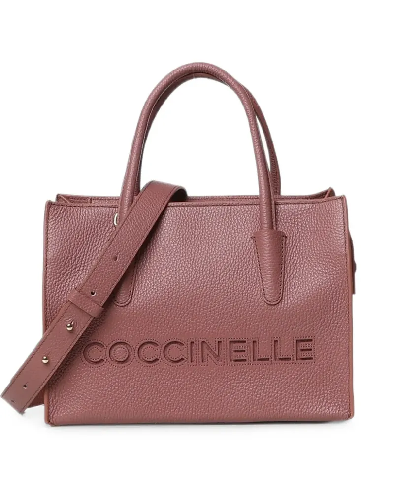 Coccinelle Schultertasche mit Logo-Prägung - Rosa Rosa