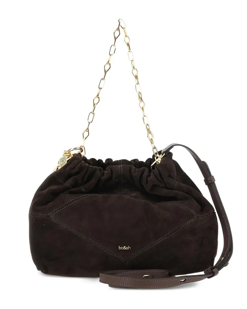 ba&sh June suede-finish shoulder bag - Braun Braun