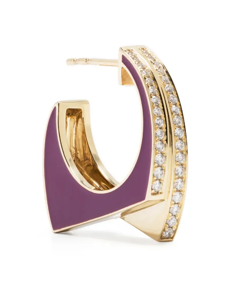 Rainbow K Creole mit Diamanten - Violett Violett
