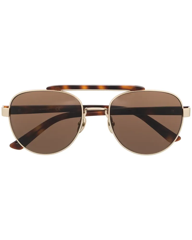 Calvin Klein Runde CK19306 Sonnenbrille - Braun Braun