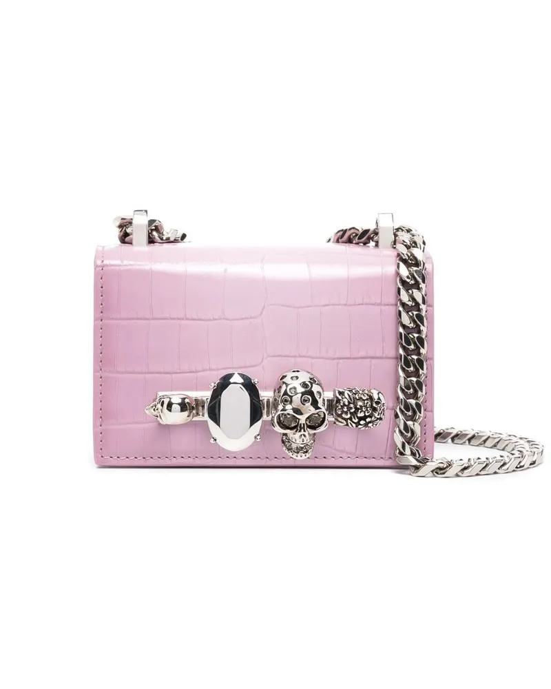 Alexander McQueen Umhängetasche mit Schlagring-Griff - Rosa Rosa
