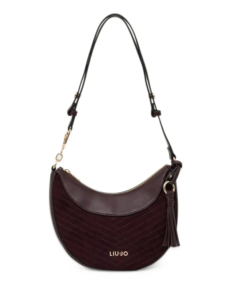 Liu Jo chevron-quilted tassel-detail shoulder bag - Rot Rot