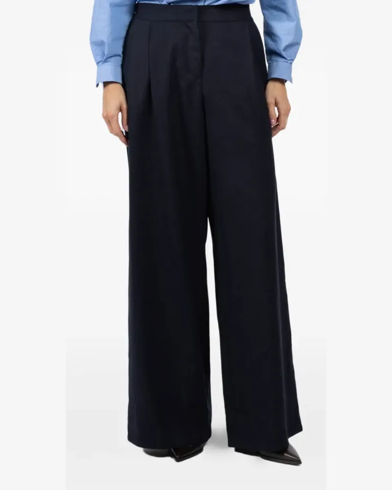 Dušan pleated trousers - Blau Blau