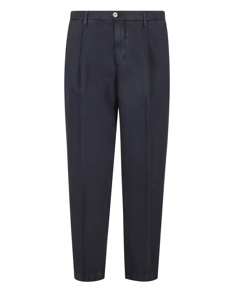 Briglia 1949 Courmayeur Tapered-Hose mit Falten - Blau Blau