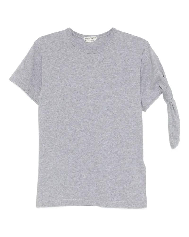 J.W.Anderson crew-neck knot-detail T-shirt - Grau Grau