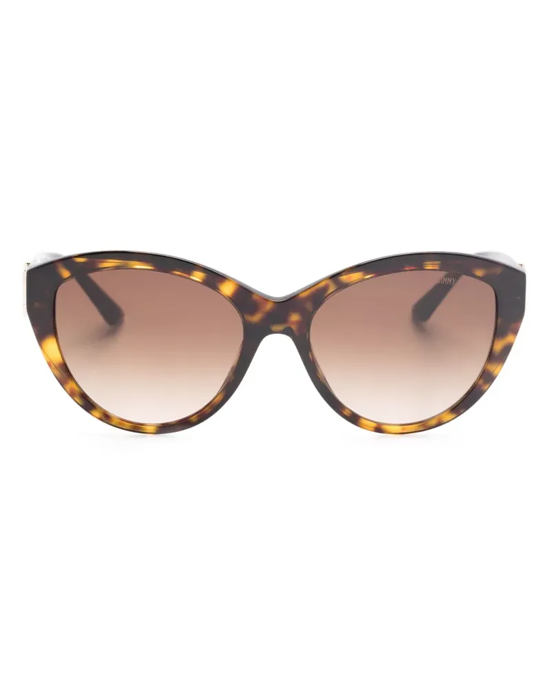 Jimmy Choo JC5007 Cat-Eye-Sonnenbrille - Braun Braun