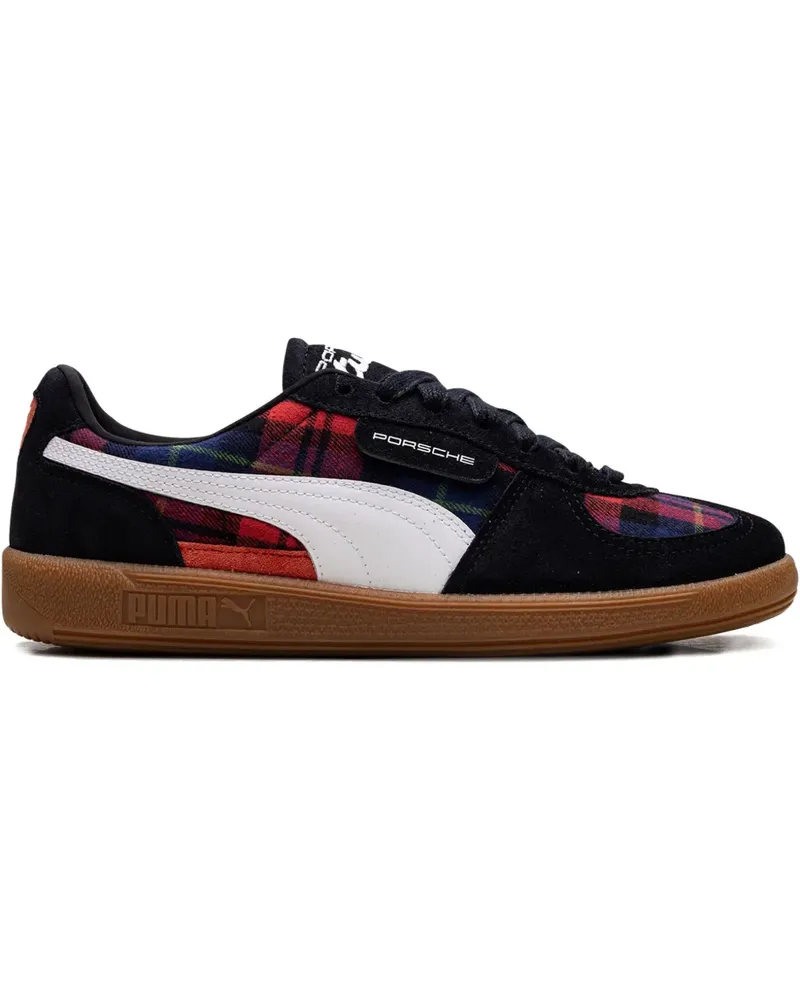 Puma Porsche Legacy Palermo - Tartan - Black/Red Sneakers - Schwarz Schwarz