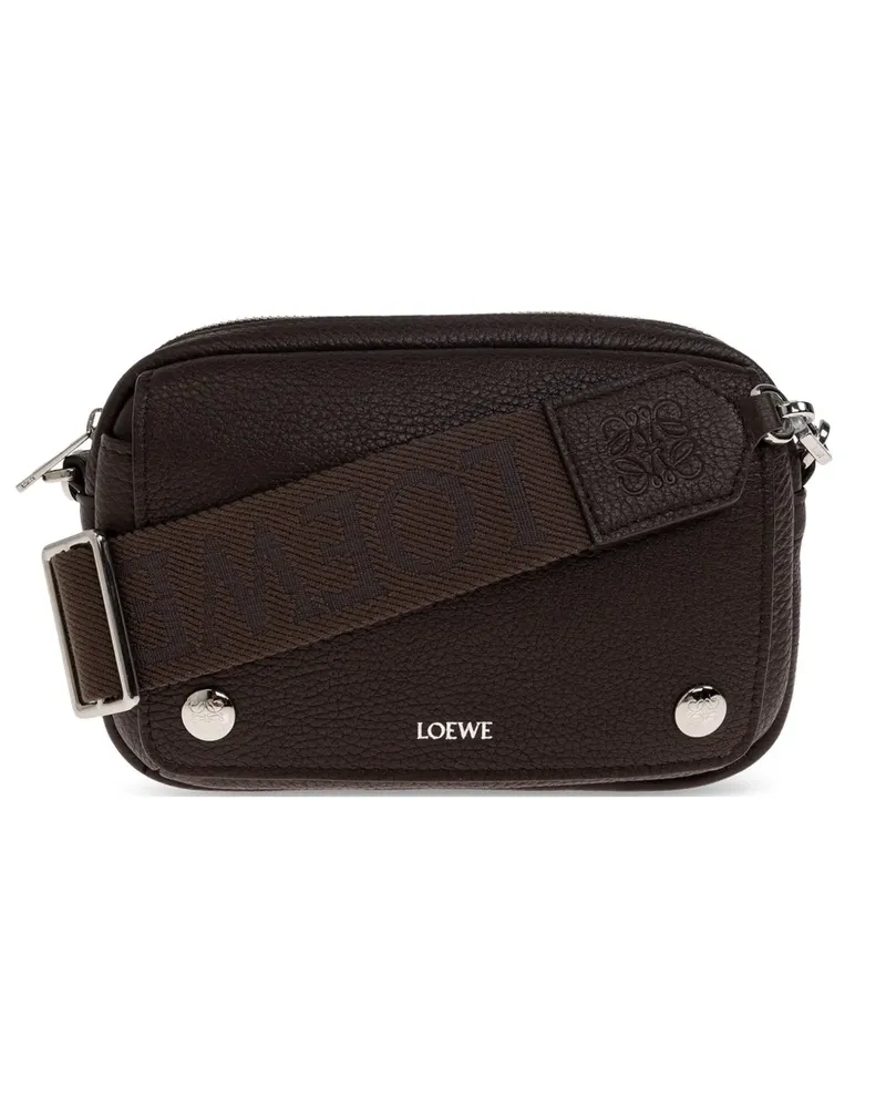 Loewe Kleine Pebble Kuriertasche - Braun Braun