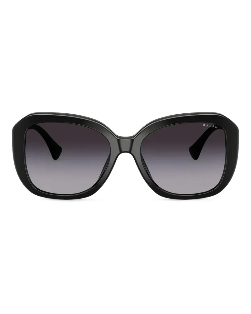 Ralph Lauren Sonnenbrille mit Oversized-Gestell - Schwarz Schwarz