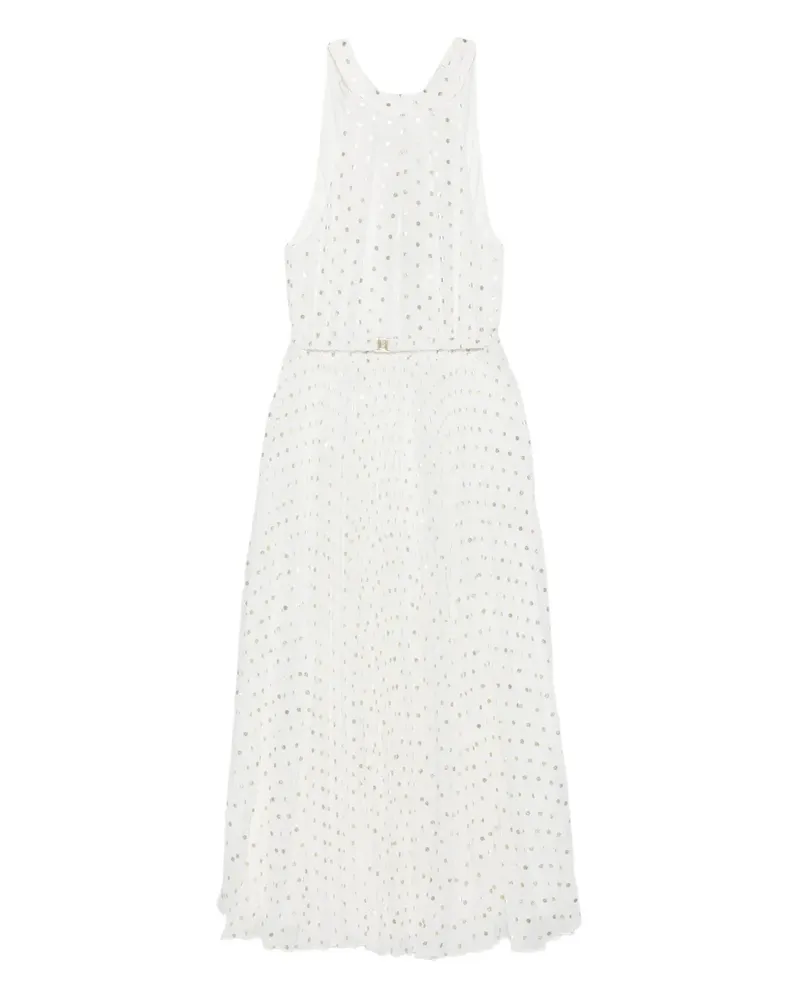 NISSA Midikleid mit Polka Dots - Weiß Weiß
